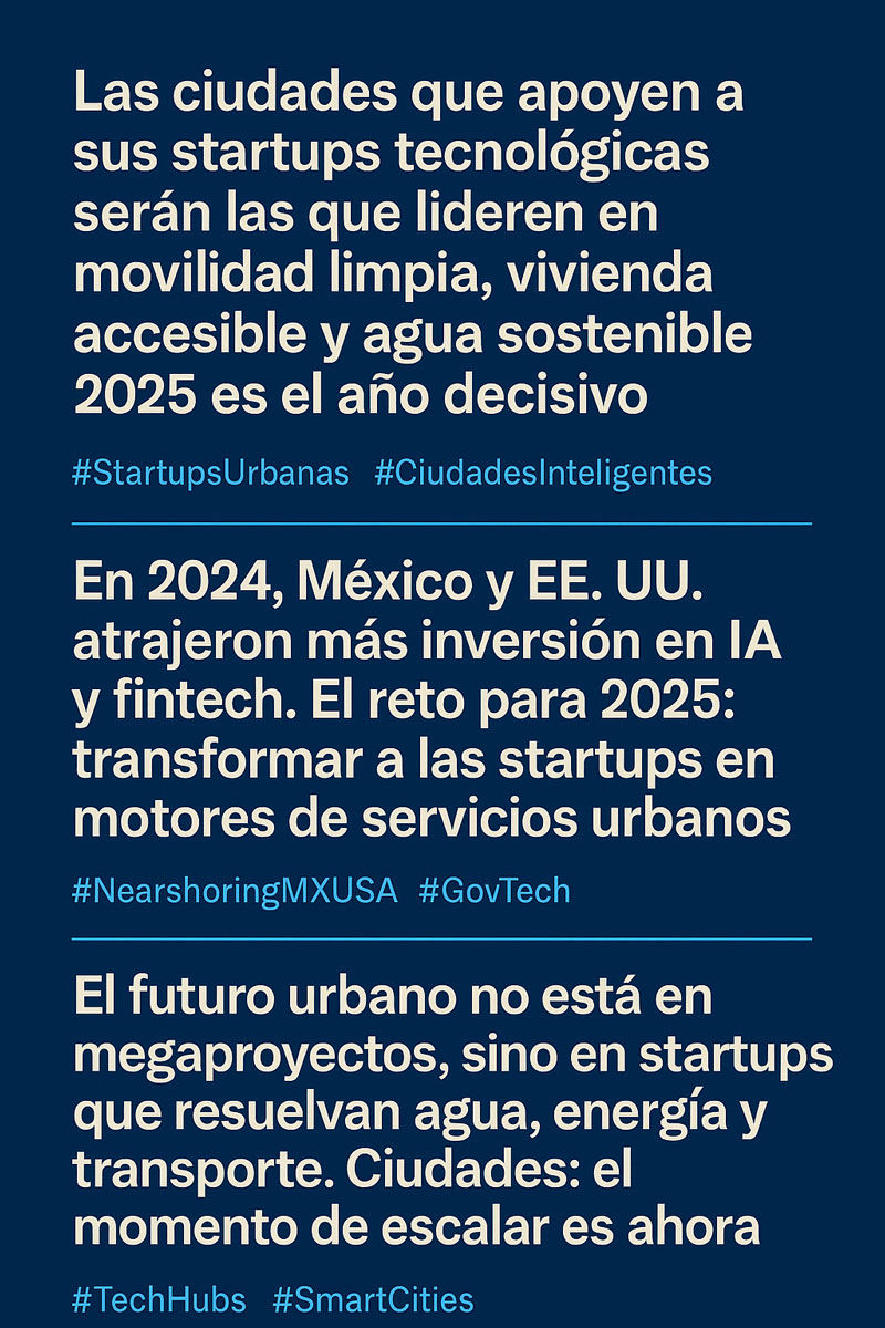 Startups o estancamiento Revista interAlcaldes infografia