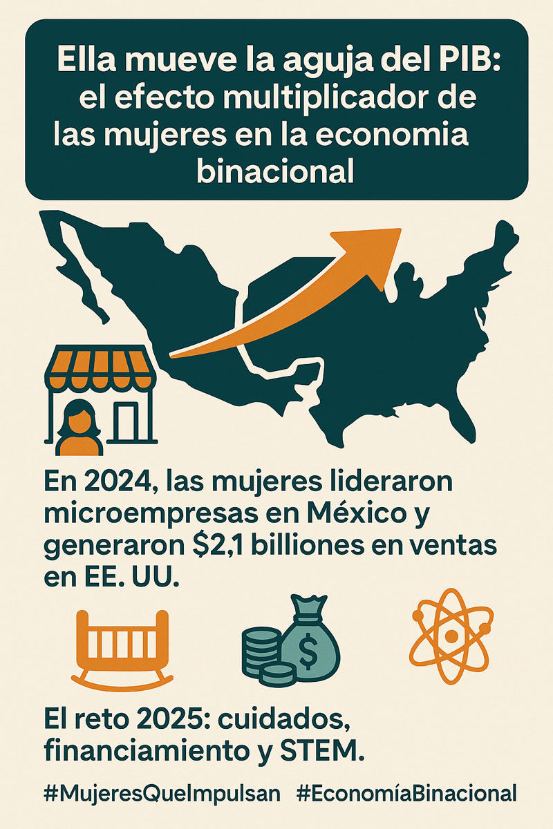 Ella mueve la aguja del PIB Revista interAlcaldes infografia español