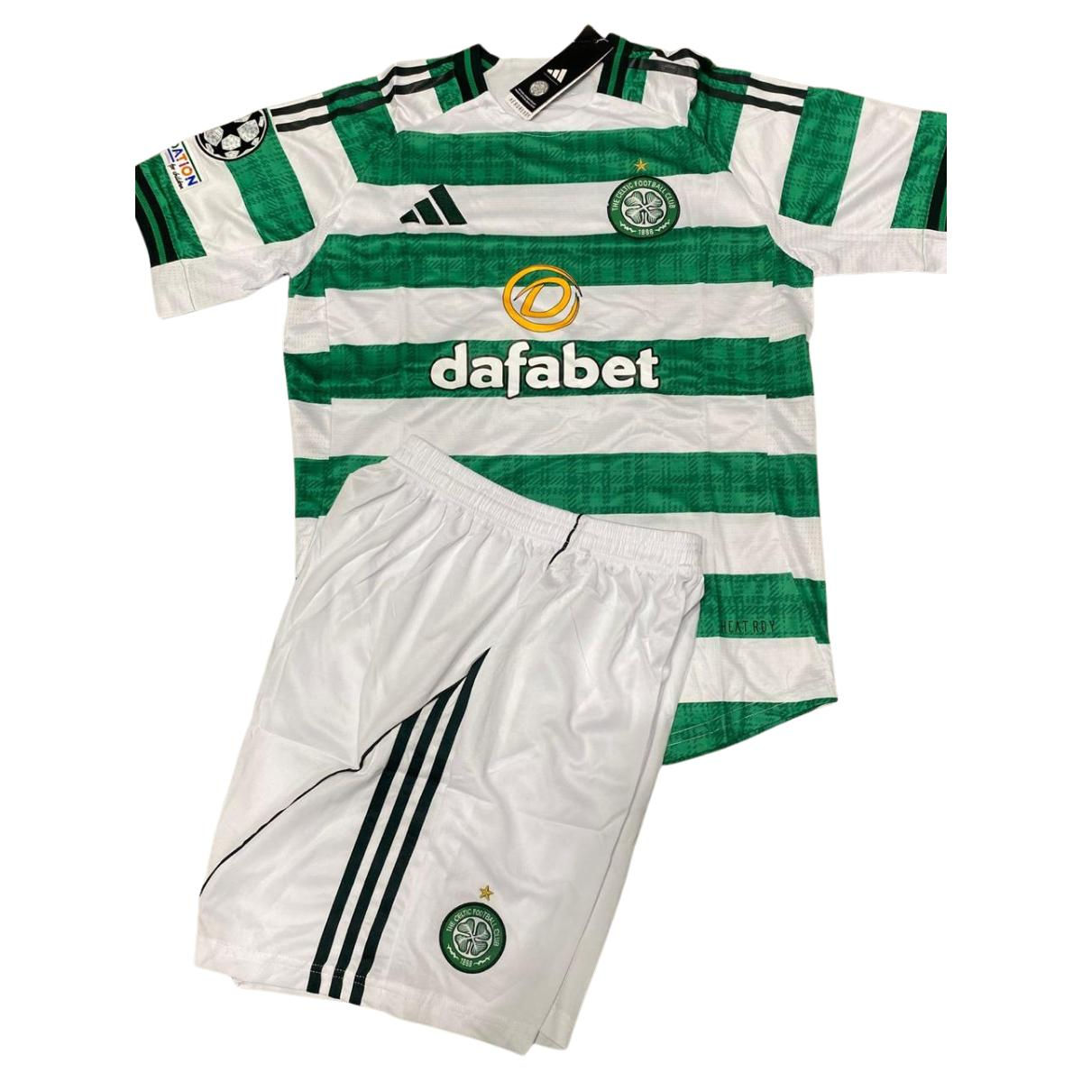 Uniforme de futbol rayas verdes