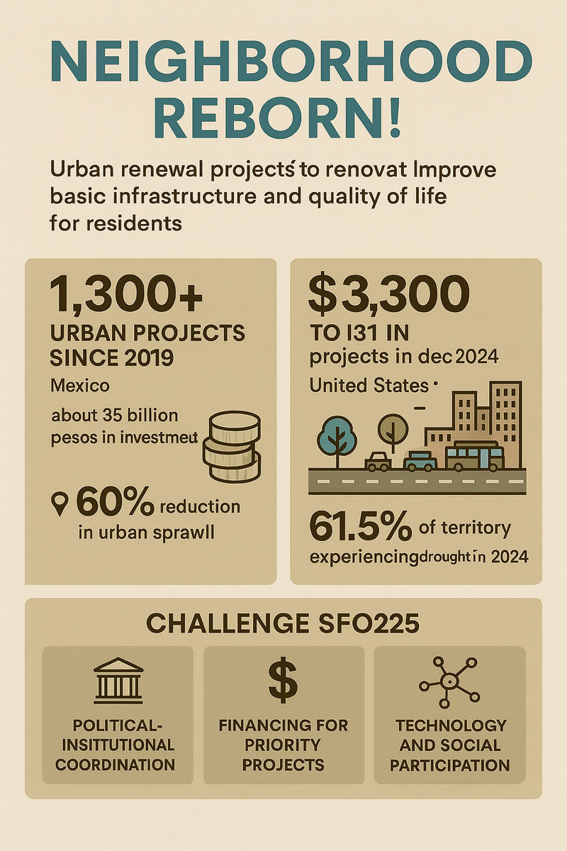 Neighborhoods that are reborn InterMayors Magazine infographic