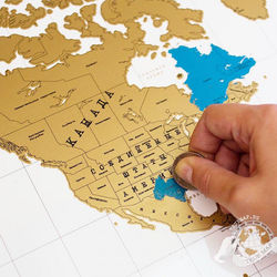 Скретч-карта мира