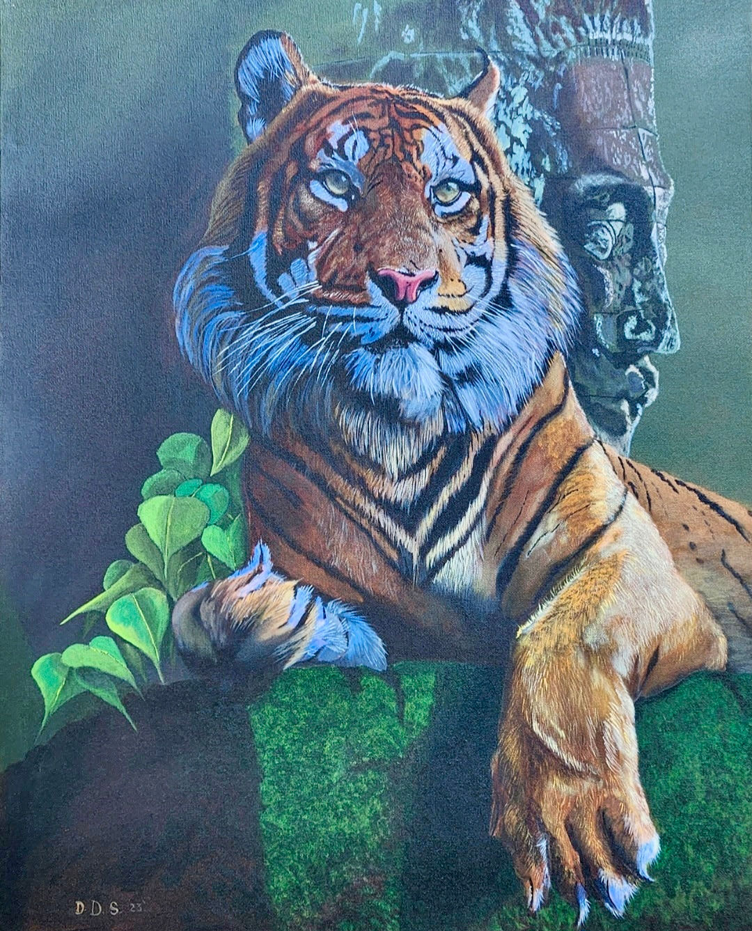 Indochinese/Angkor Wat Tiger (8x10 print)