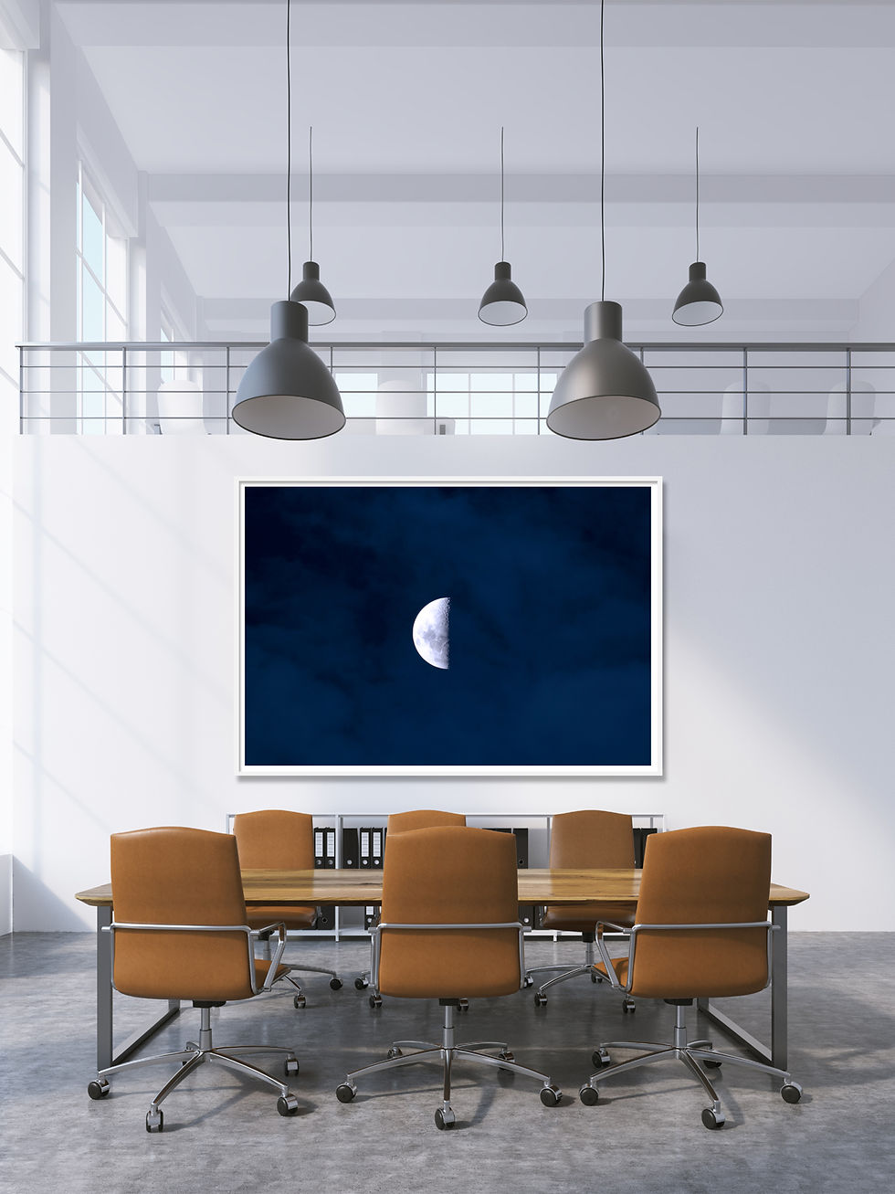Thumbnail: Moonscape photograph, Moon, Moon Art, Artwork, Blue