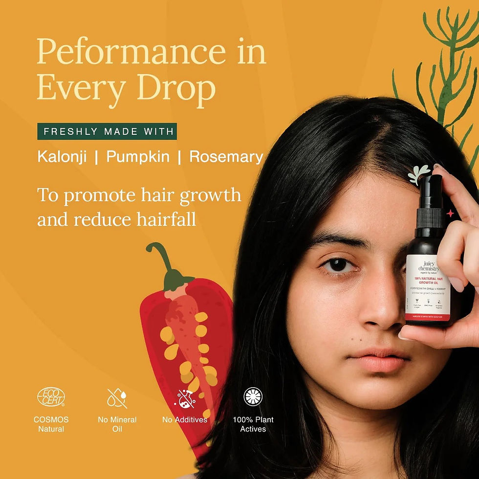 Thumbnail: 100% Natural Hair Growth Oil With Chilli + Rosemary