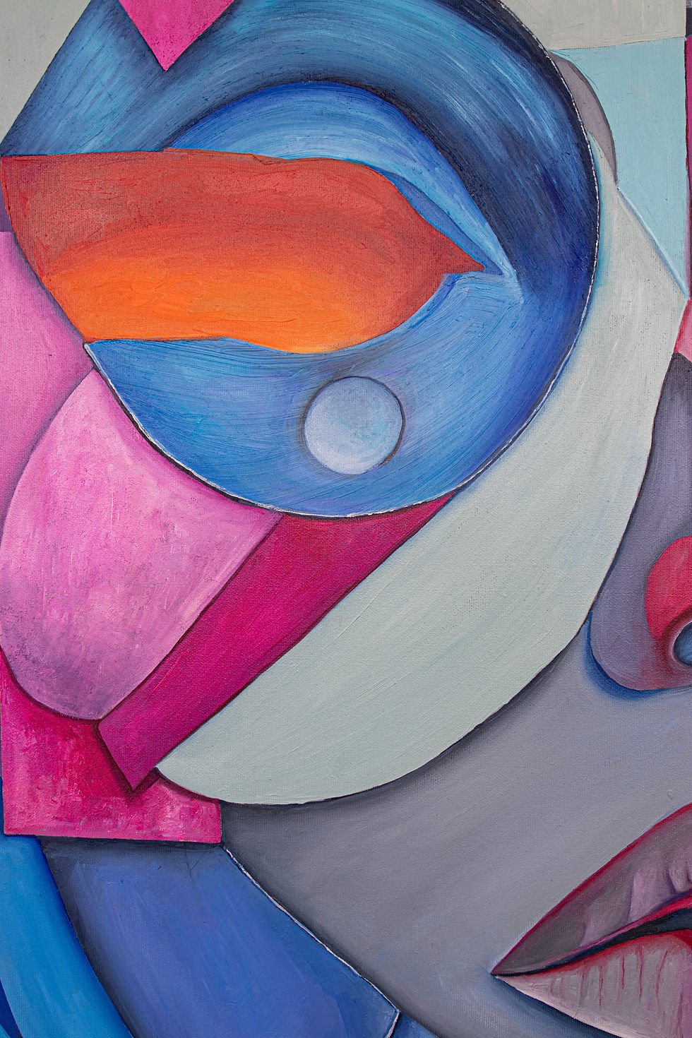 Thumbnail: Cyborg Colorful Large Modern Painting