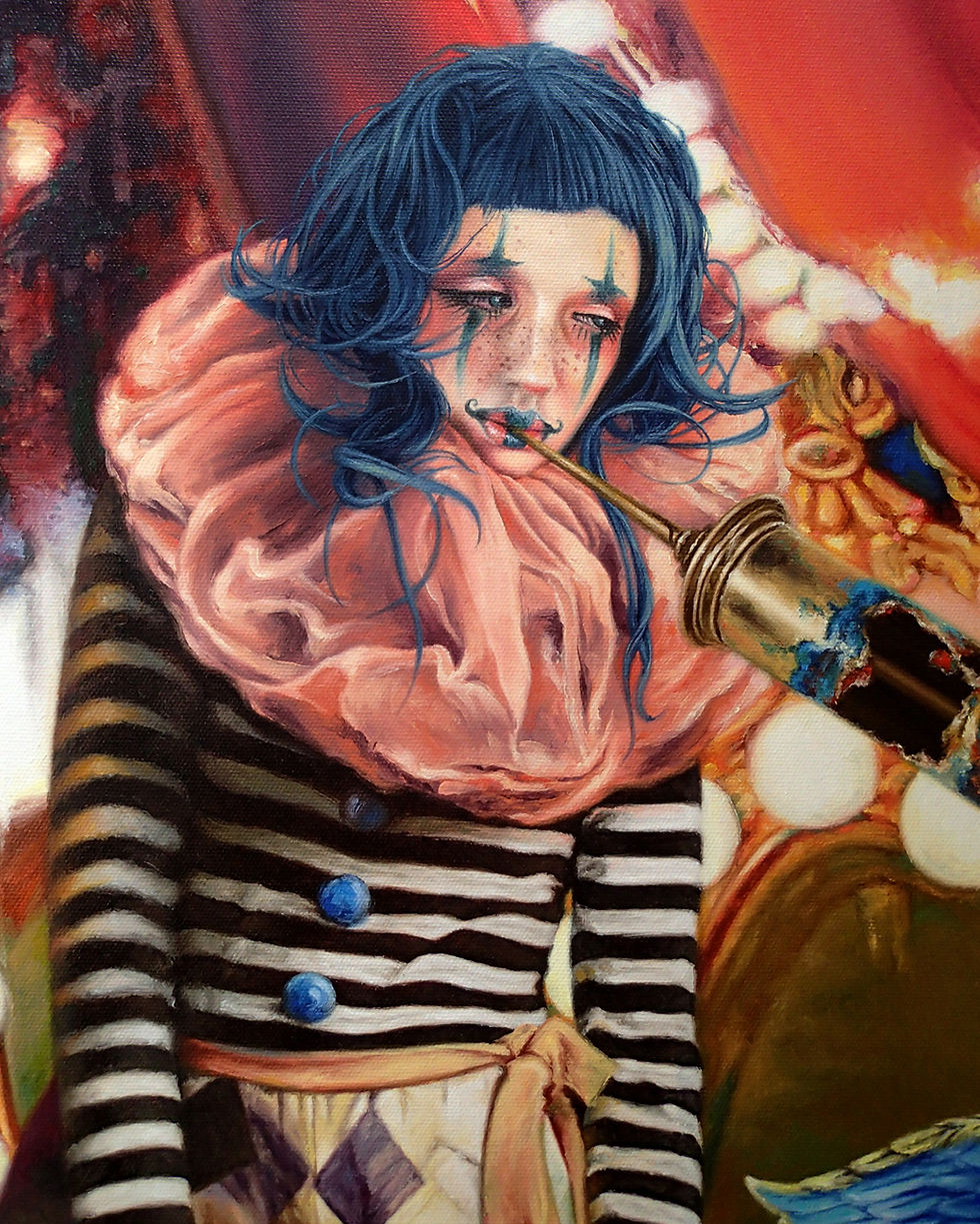 Realistic Top Colorful Vaccine Painting