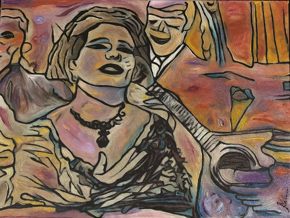 Amalia Rodrigues Portrait Small Painting