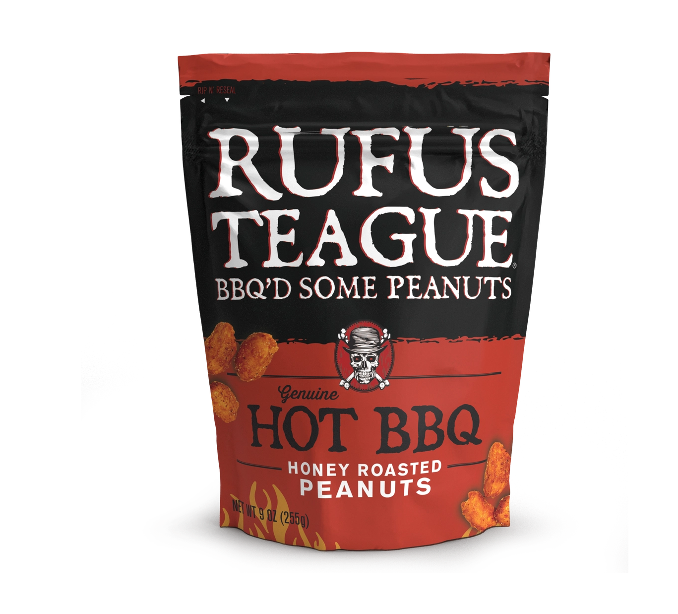 Rufus Teague - Hot BBQ Honey Roasted Peanuts – Cacahuètes BBQ épicées