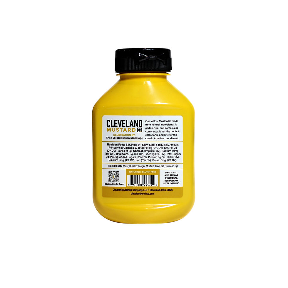 Miniature : Cleveland Mustard Co. Yellow Mustard