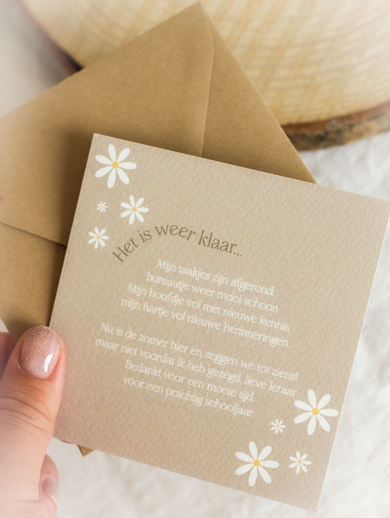 incl. envelop | Einde schooljaar