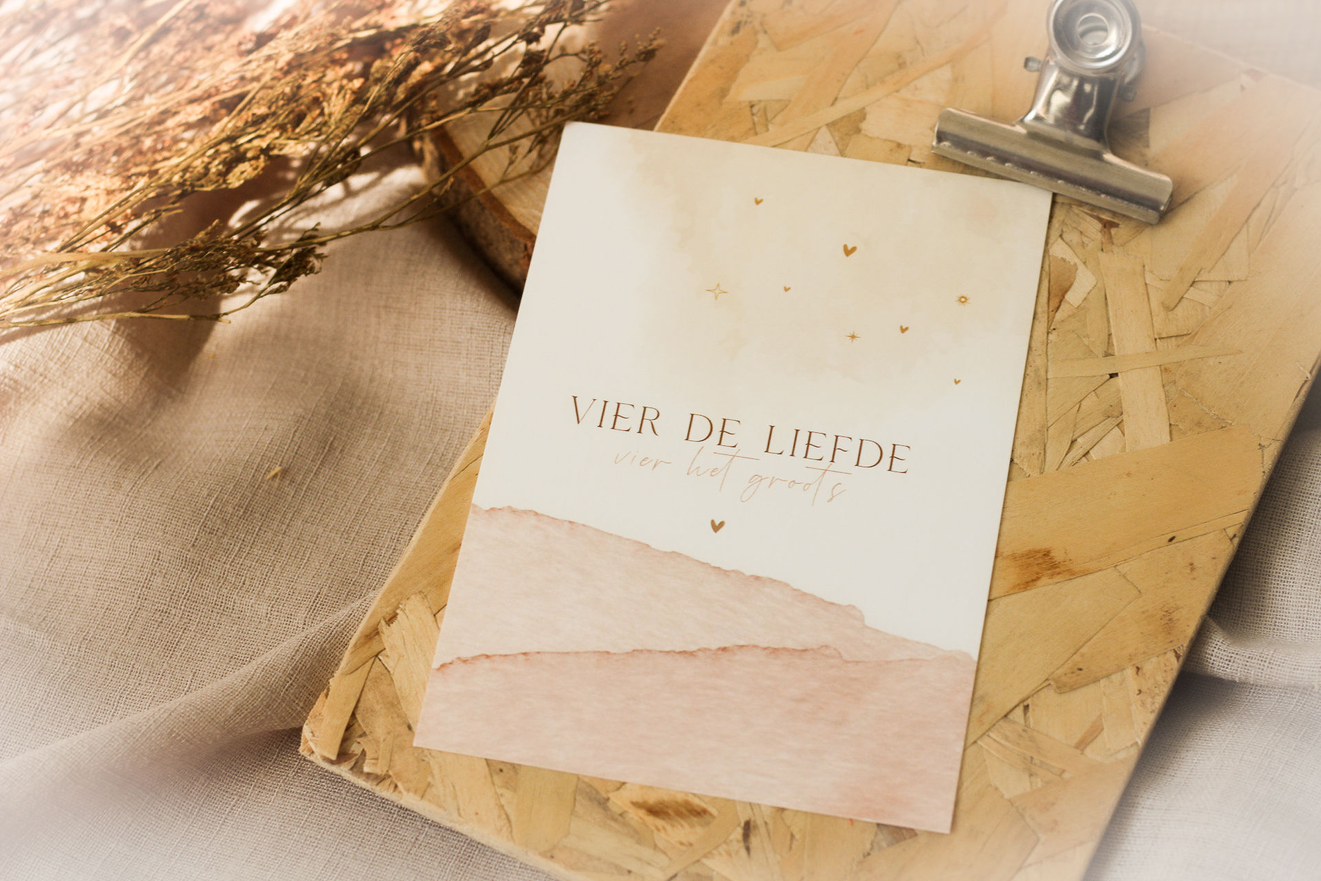 Wenskaart | Vier de liefde, vier het groots