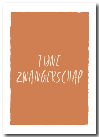 Wenskaart Fijne zwangerschap