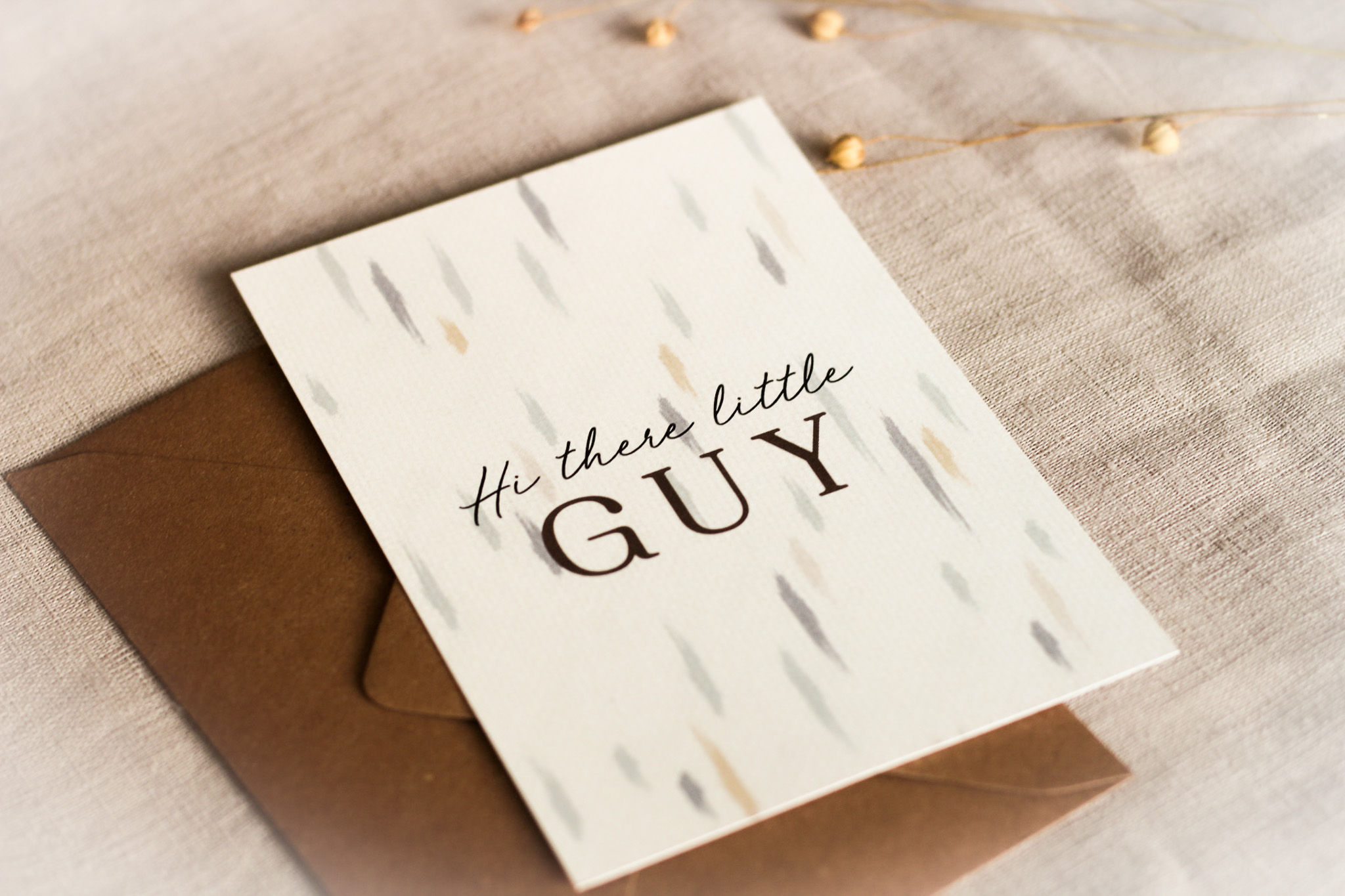 Wenskaart | Hi there little Guy