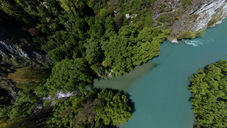 Confluence Arrow River and Kawarau Rivers - Queenstown