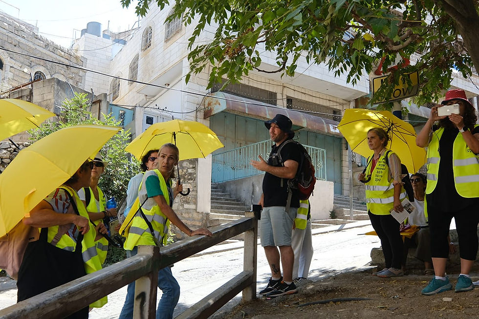 הסיור בחברון מוודא שלא נשכח שהשתיקה שלנו היא כל מה שקורה כבר 54 שנים