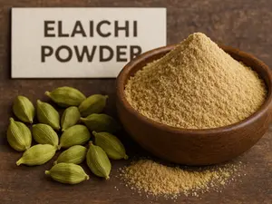 Elaichi Powder in a bowl