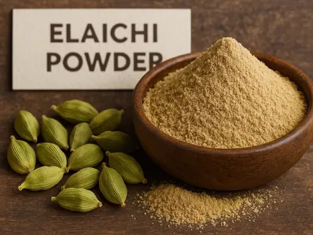 Elaichi Powder in a bowl