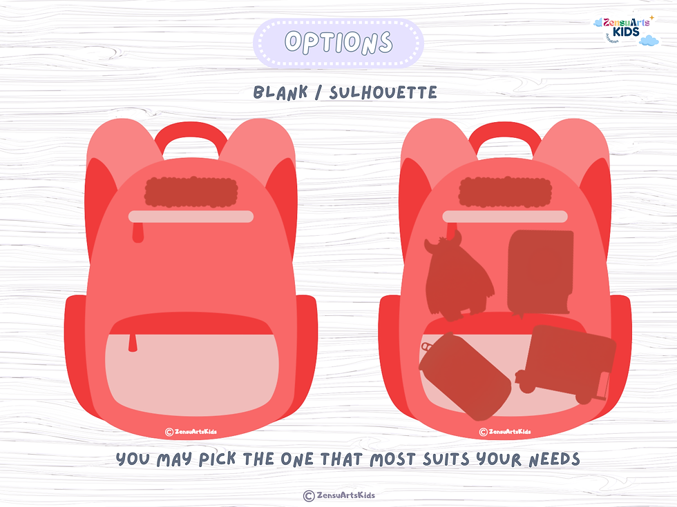 Thumbnail: School Bag Color Sorting Set for Toddlers (Digital Download)