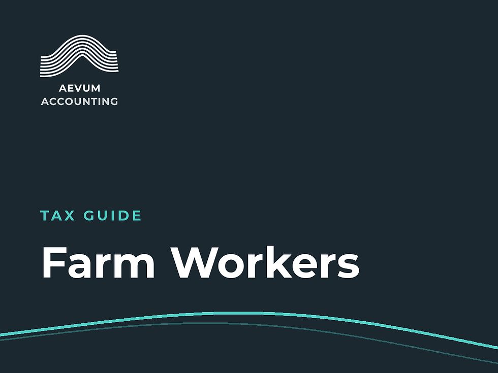 Tax guide for Farm Workers
