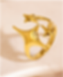 Thumbnail: 18K Gold Plated Stingray Adjustable Ring