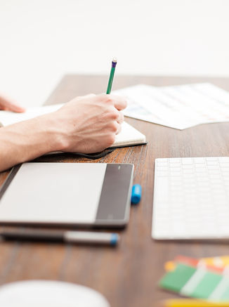 Desk With Supplies