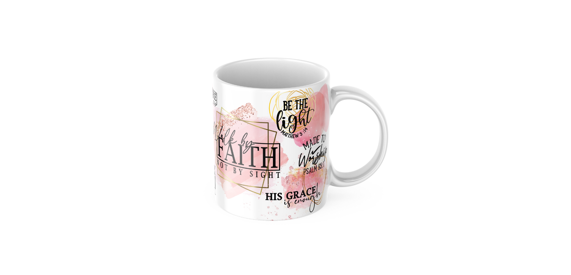 Walk by Faith Affirmation Mug