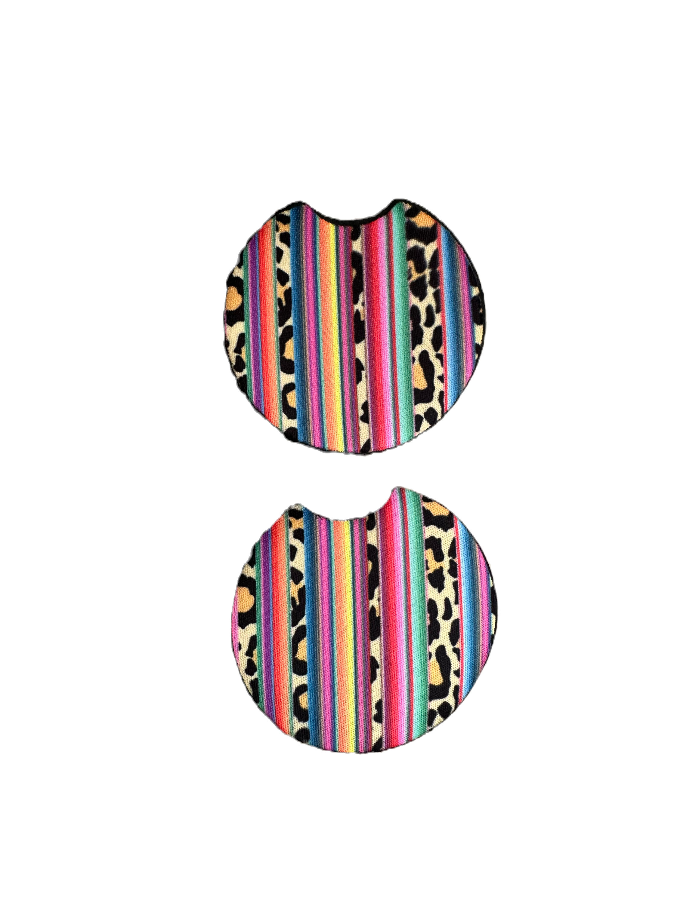 Leopard & Stripe Car Coaster