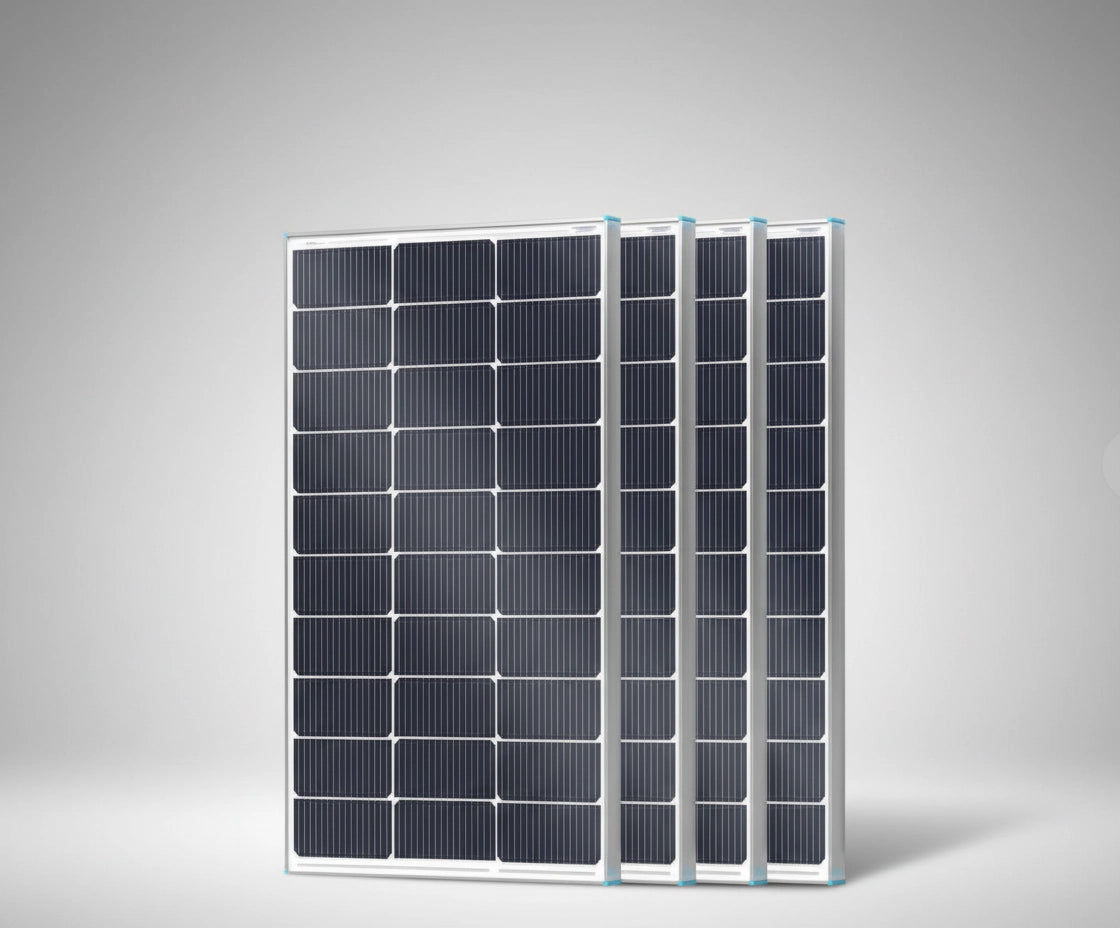 100 W flexibles monokristallines Solarmodul (schwarz)