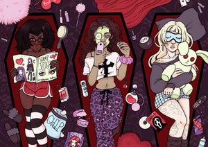 Student zine illustrations