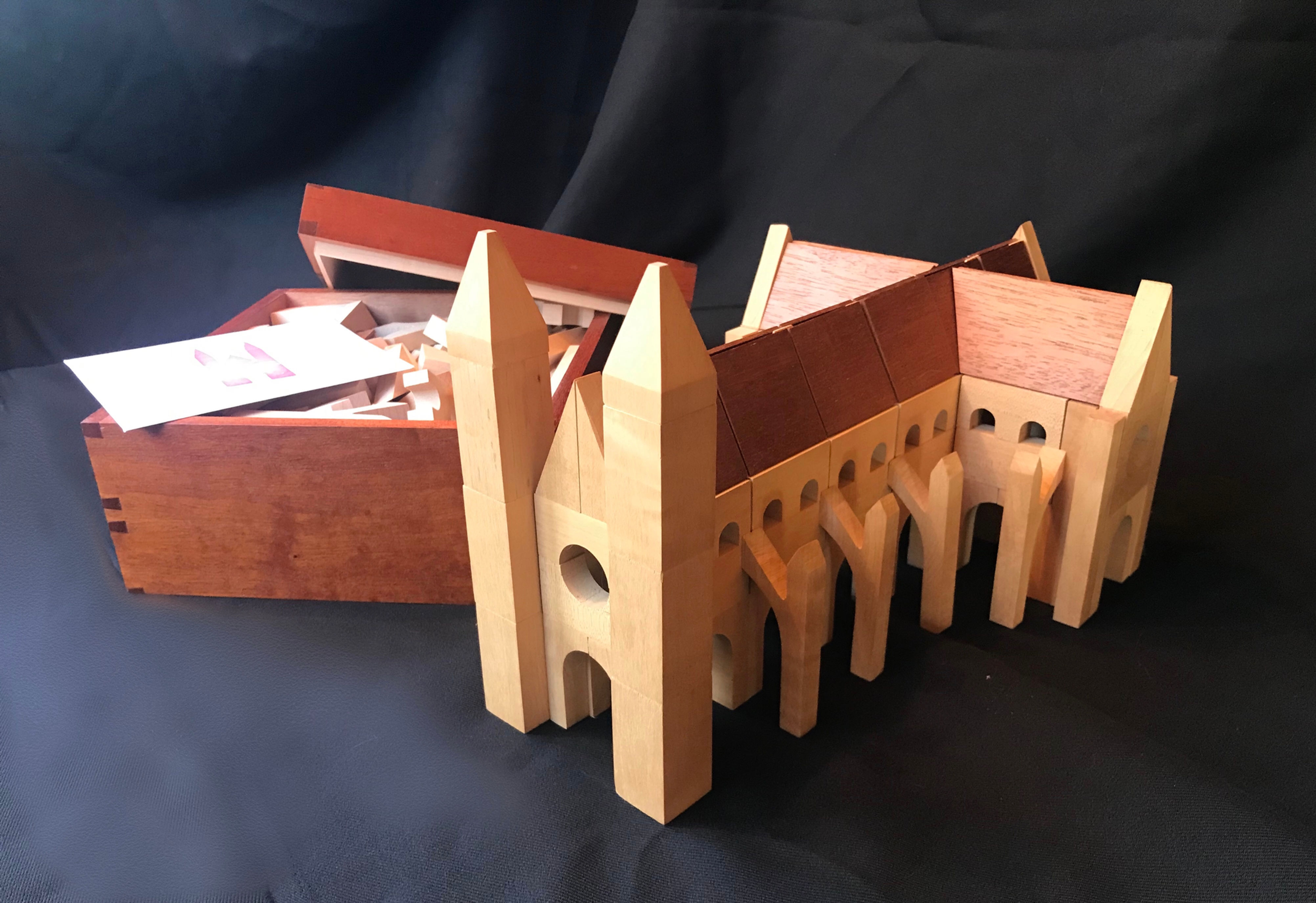 Hand-Made Half Size Cathedral Blocks Set