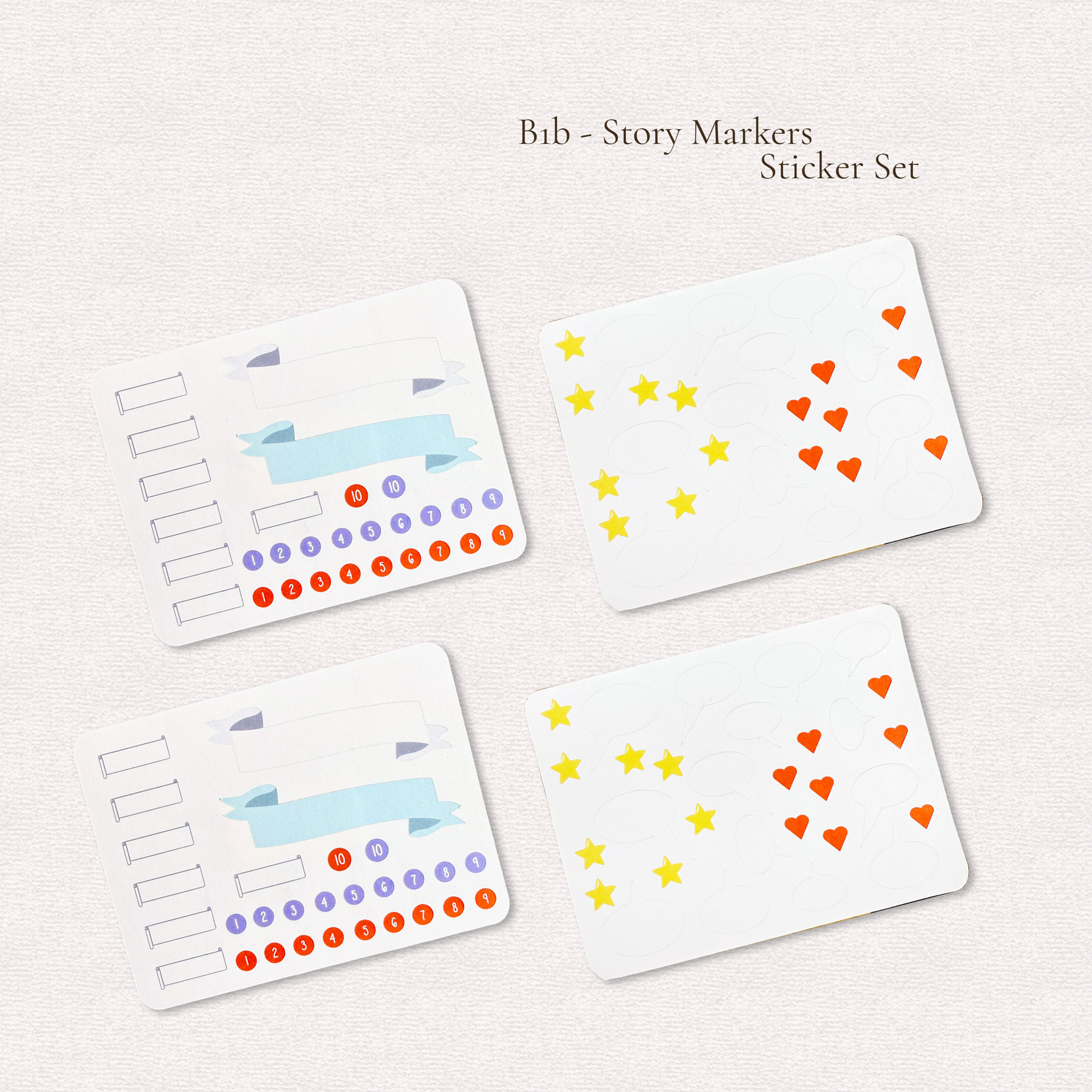 Story Markers Sticker Set - B1b