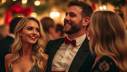 Upscale corporate holiday party on a luxury charter yacht in South Florida