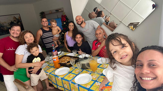 família do acolhido Júlio