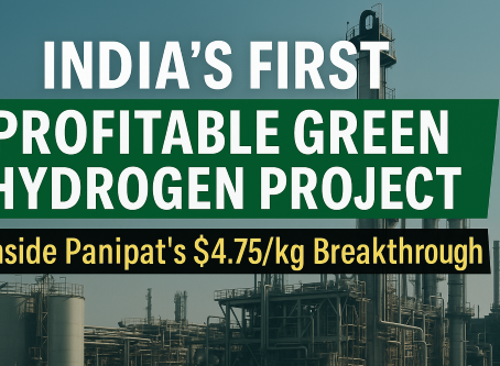 India’s First Profitable Green Hydrogen Project? Inside Panipat’s $4.75/kg Breakthrough