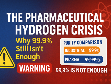 The Pharmaceutical Hydrogen Crisis: Why 99.9% Purity Still Isn't Enough