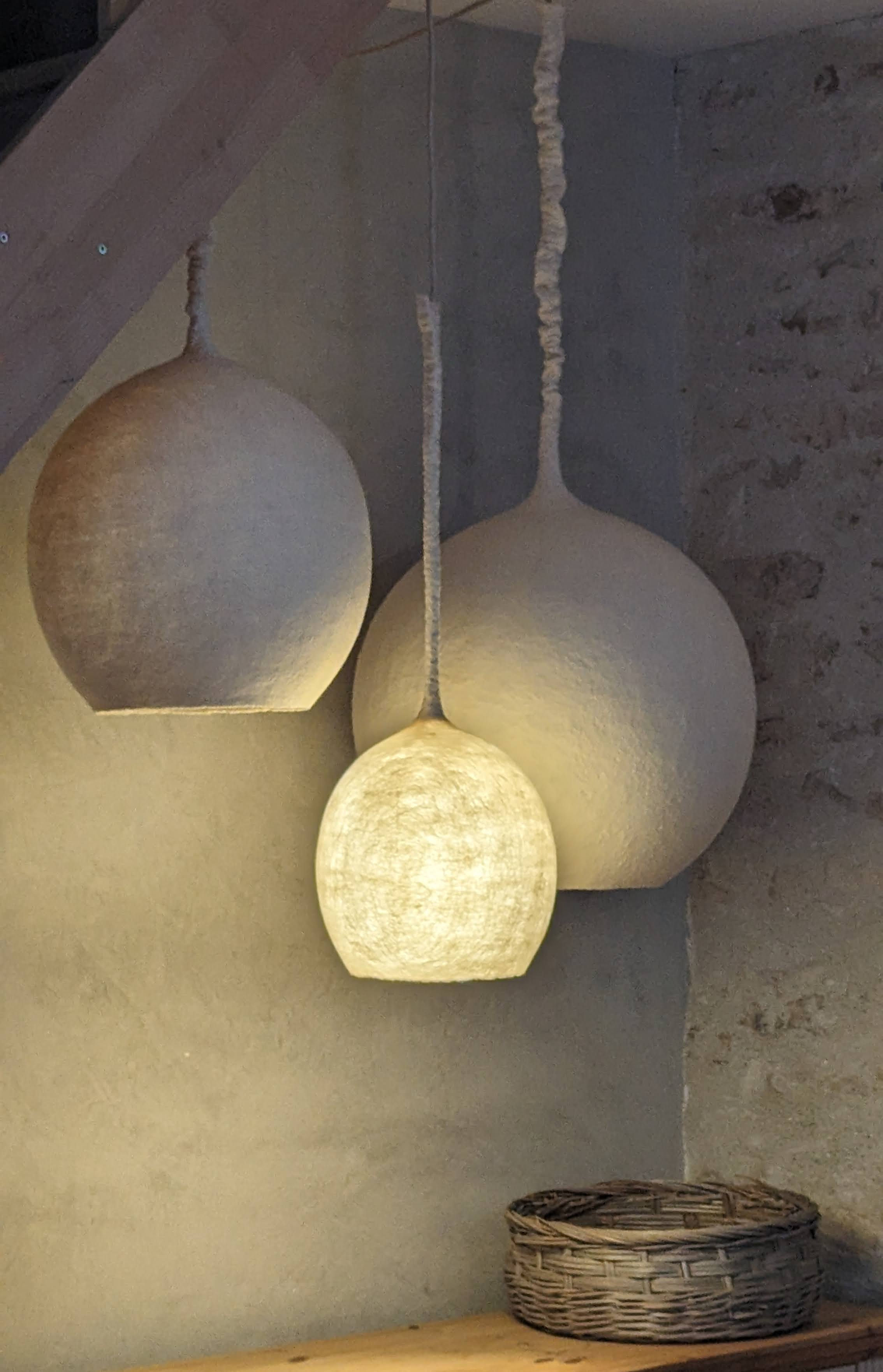 Lampe suspension cocon SOUFFLE