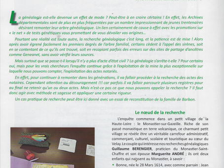 Au-delà des sources de l'état civil, l'impérieuse nécessité de la recherche des actes notariés.