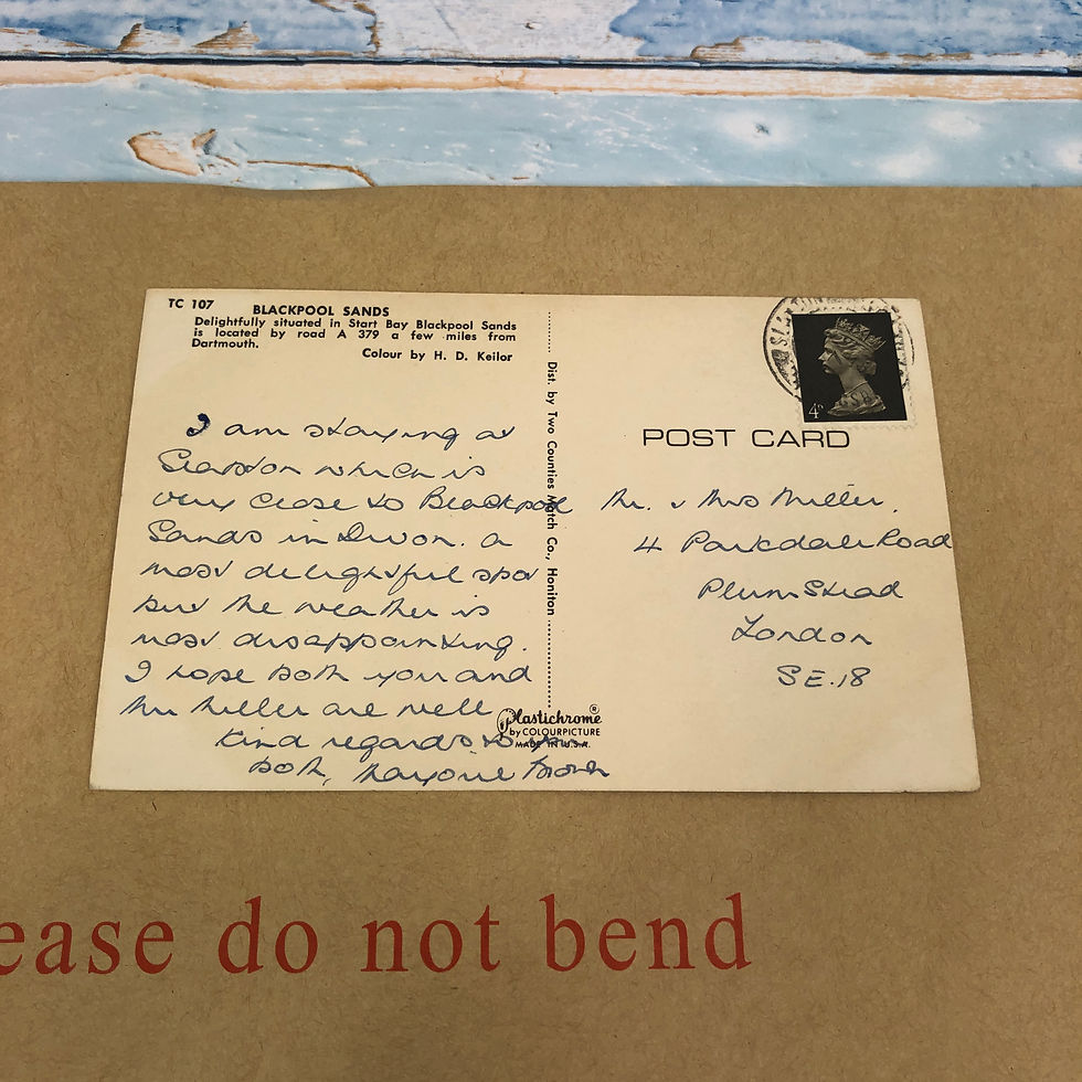 Thumbnail: Postcard Blackpool Sands Start bay H D Kellor