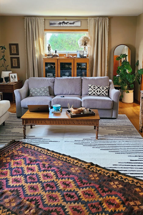 Cowboy chic living room