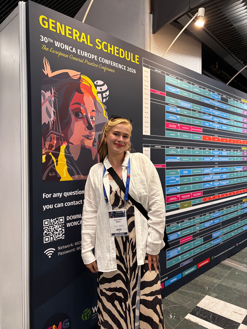 Anna Celina WONCA Europe 2026 konveretsil. Foto: Erakogu.