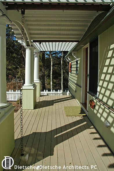 Victorian Trellis porch by Dietsche + Dietsche