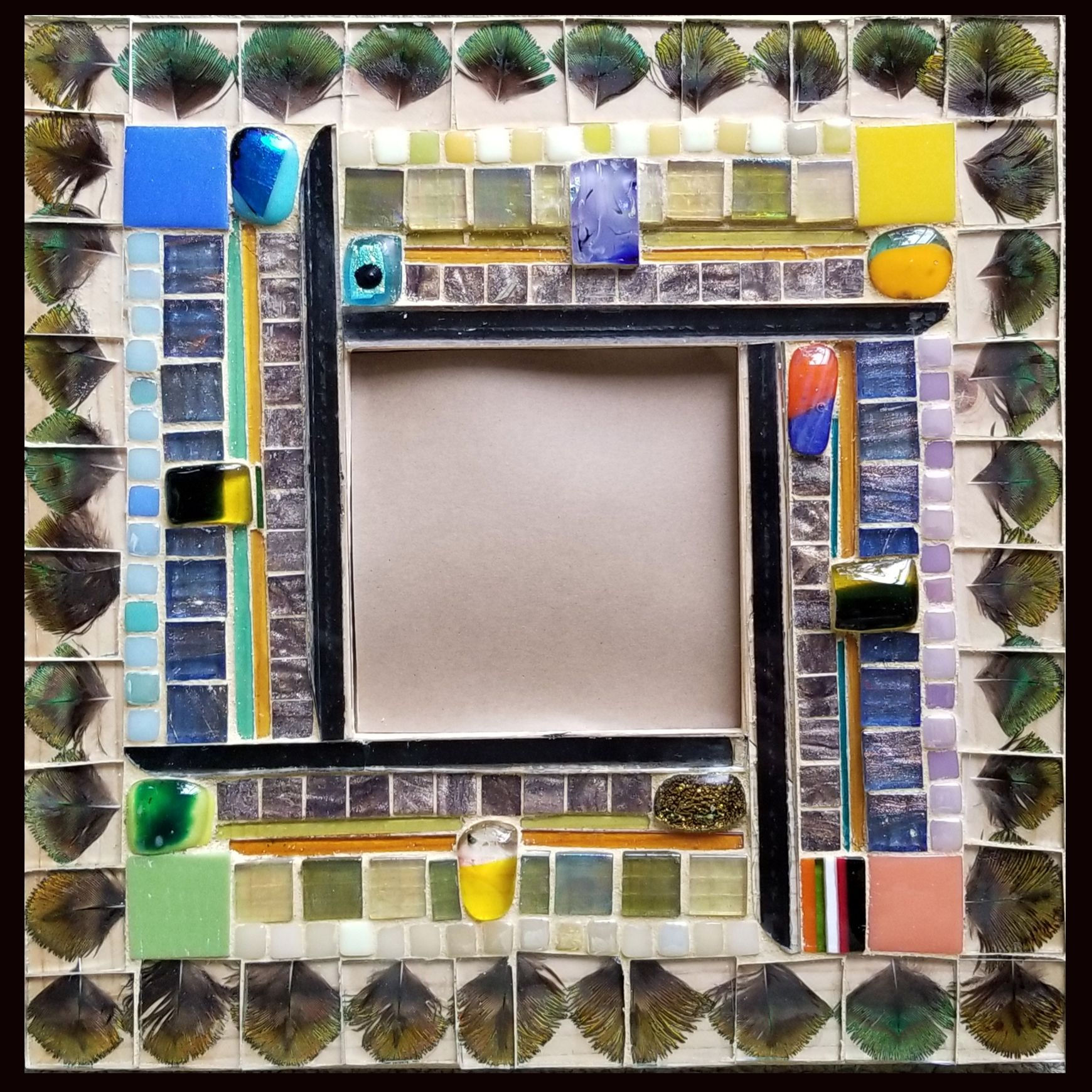 Peacock Feathers mirror