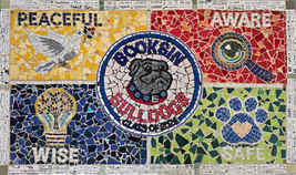 Booksin Middle School Bulldogs Mural