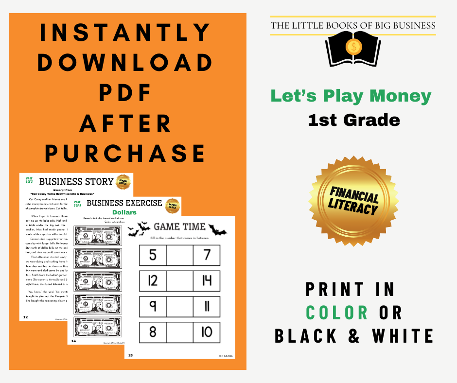 Thumbnail: 1st Grade OCTOBER "Let's Play Money" Printable Packet