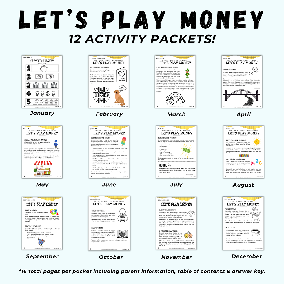 Thumbnail: Let's Play Money Program: Grade PK