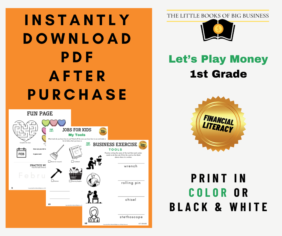 Thumbnail: 1st Grade FEBRUARY "Let's Play Money" Printable Packet