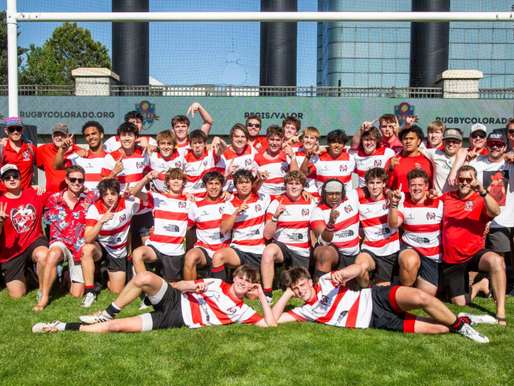 East Boys’ Rugby Team photo, taken by Reid Neureiter after winning the Division I state championship, May 2025.