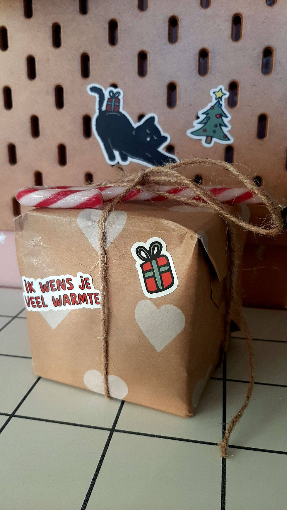 Thumbnail: Stickervel "Ik wens je veel warmte"
