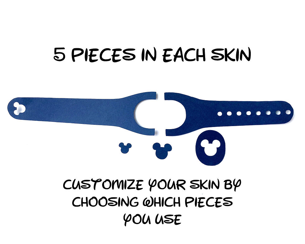 Thumbnail: Frozen MagicBand 2.0 Skins | Elsa, Anna, Olaf, Sven, Kristoff Magic Band Decal |