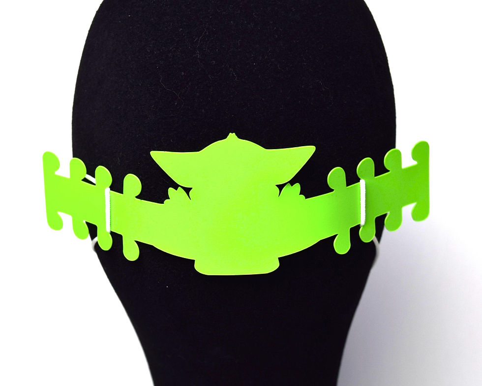 Thumbnail: Baby Yoda Face Mask Ear Saver | Plastic Mask Extender | Disney Ear Protector | A